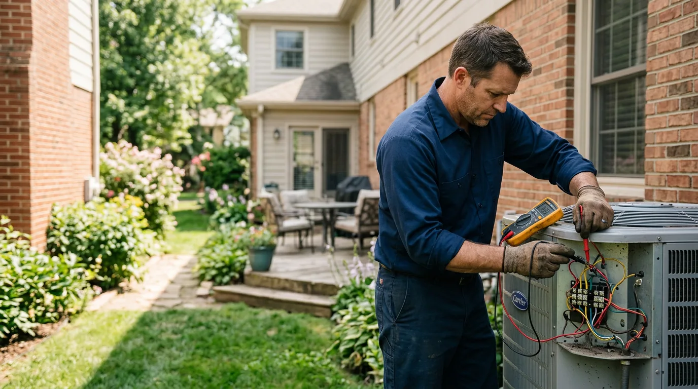 HVAC technician working near Drummond Island, MI
